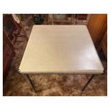 Gray/black card table