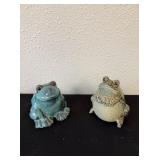 Porcelain Frogs X2