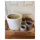 Ceramic Flower Pots (Misc. Sizes)