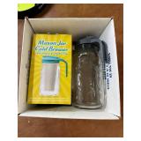 Mason Jar Cold Brewer & Wide Mouth Jar with Handle