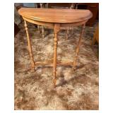 Small half oval table