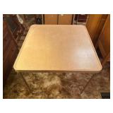Tan card table