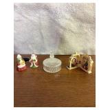 Avon Crystal Trinket Box & Christmas Collectables
