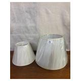 Lamp Shades- New in Plastic x2