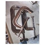 Three Mid Size C-Clamps