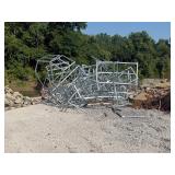 All the leftover metal shipping crates
