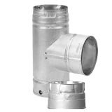 Silver Pellet vent clean-out tee