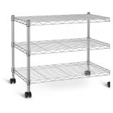 Heavy Duty Chrome 3-Shelf Shelving Unit