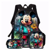 Mickey 3 pcs School Backpack/lunch bag/pencil bag