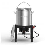 Boil Pot/1-Burner Propane Electronic SS Jet cooker