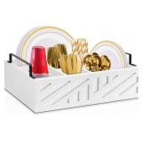 Paper Plate Organizer for Party