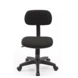 Small Black Fabric Task Chair with Swivel Seat