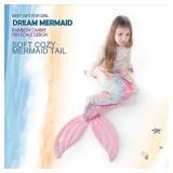 Mermaid Tail Blanket for Girls