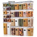 32pcs Airtight Food Storage Containers Set
