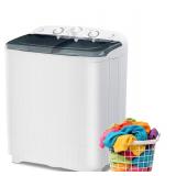 Portable Mini Twin Tub 22Lbs Washing Machine