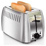 Toaster 2 Slice Stainless Steel Bagel