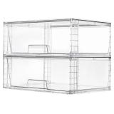 Vtopmart 2 Pack Large Stackable Storage Drawers