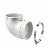 90 degree Duct elbow and hook-up Dryer Vent Kit