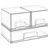 Vtopmart Stackable Storage Drawers Set of 3