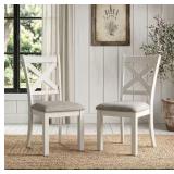Dining Chairs with Cross Back (Set of 2)