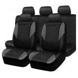 Quilting Leather Seat Covers Full Set