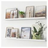 Picture Ledge Shelf, Floating Shelves 2 Set, 48In