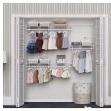 72 in. W White Reach-In Wall Mount 3-Shelf