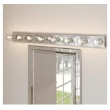 8-Light Polished Chrome Bath Vanity Light