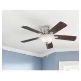 44in.LED Indoor Flush Mount Ceiling Fan with Light