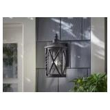 11.5 in. Black Transitional Hardwired Wall Light