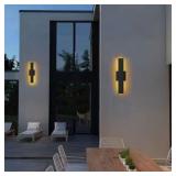 5.94 in.Outdoor LED Wall Lights Sconce,2-Pack