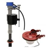 Universal Toilet fill valve and 3-in flapper kit