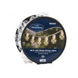 48ft IndoorOutdoor String Light/100LED Globe Bulbs