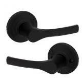 Kwikset Henley Matte Black Passage Door Handle