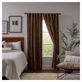 84-in Back tab Single curtain panel