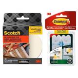 Rug tape and Adhesive Light Clips 24 -Pack