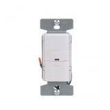 15Amp Occupancy Motion Sensor Light Switch , White