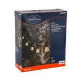 27ft String Light/10 White -Light LED Edison Bulbs
