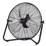 20-in High Velocity Indoor Floor Fan, in Black