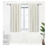 63-in Interlined Back tab Curtain panel pair