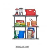 16Piece 48-in Steel Storage rail system