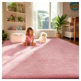 Indoor Pink Rug Floor 4x6 Carpet
