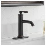 1-Handle Bathroom Sink Faucet/Drain/Deck Plate