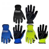 Large Polyester Utility Gloves 3 -Pairs