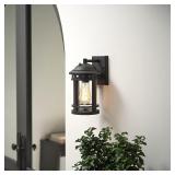 11.25-in Hardwired Dusk to Dawn Outdoor Wall Light