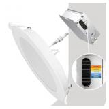 6in LED Canless Wet rated Recessed Downlight 6Pack