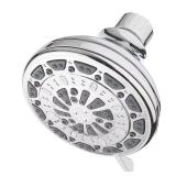 6 -Spray Chrome 3-in Round Shower Head 1.8 GPM