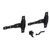 National Hardware 8-in Black Gate hardware kit
