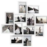 4x6 Collage Picture Frames, 12-Pack, White