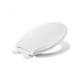 Plastic White Round Soft Close Toilet Seat